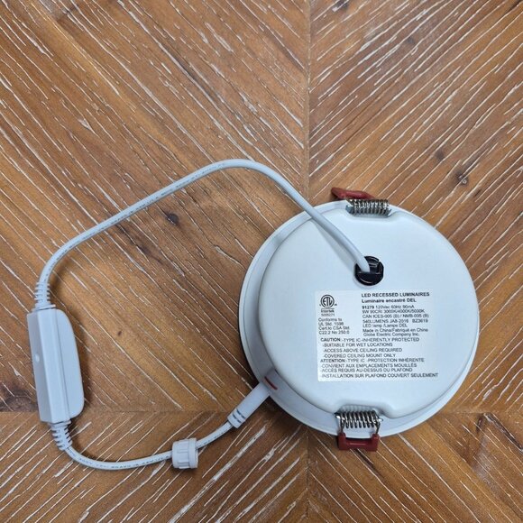 4-Inch Slim LED Color Changing Directional Recessed Light Kit With Dimmer Switch - Picture 7 of 11